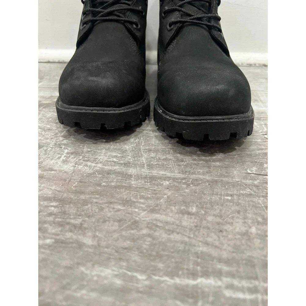 Timberland Boots Boys Size 6 M Inch Premium Waterproof Boots Black Suede B106